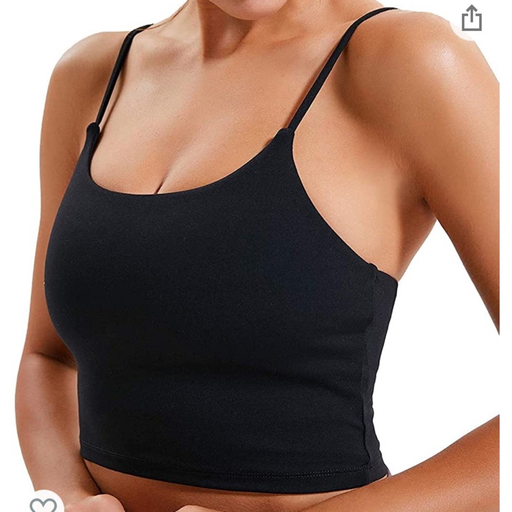 Workout crop tank top
